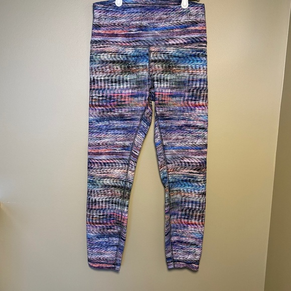 lululemon athletica Pants - Lululemon Wunder Train High-Rise Tight 25" Digital Oasis White Multi Size